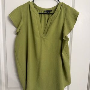 Adrianna Papell Sage Green Blouse
